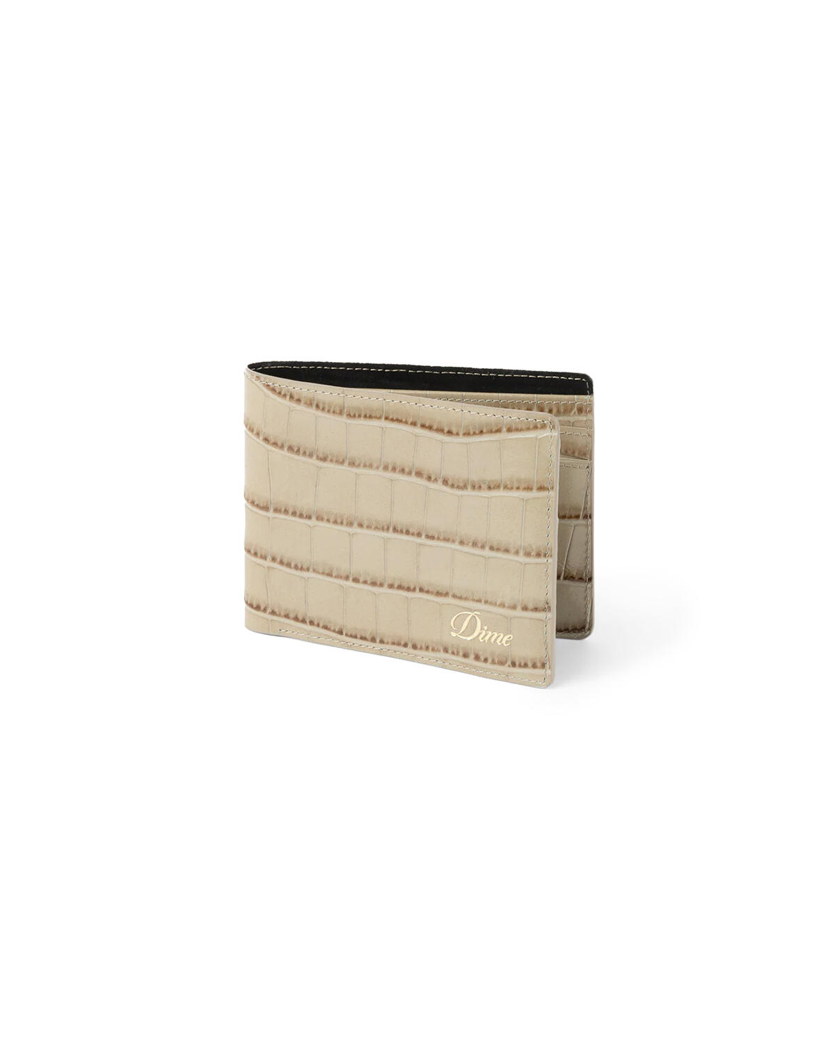 小物 DIME CROC BIFOLD WALLET TAN Dime Croc Bifold Wallet DIME CROC BIFOLD WALLET TAN